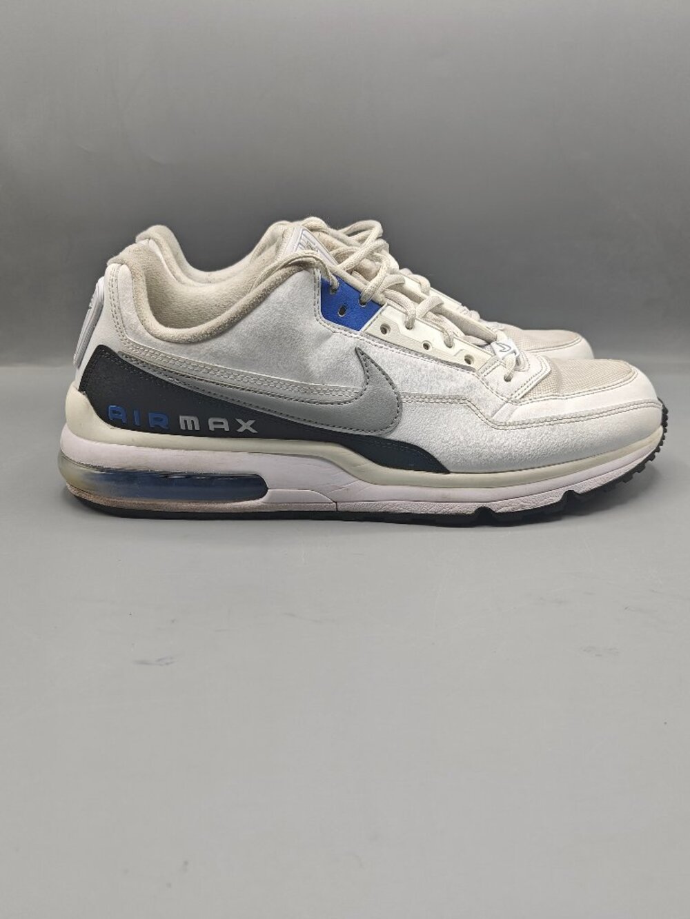 Nike Air Max LTD 3 White Game Royal Dark Smoke Grey Mens CW2649-100 VNDS Sz 11.5